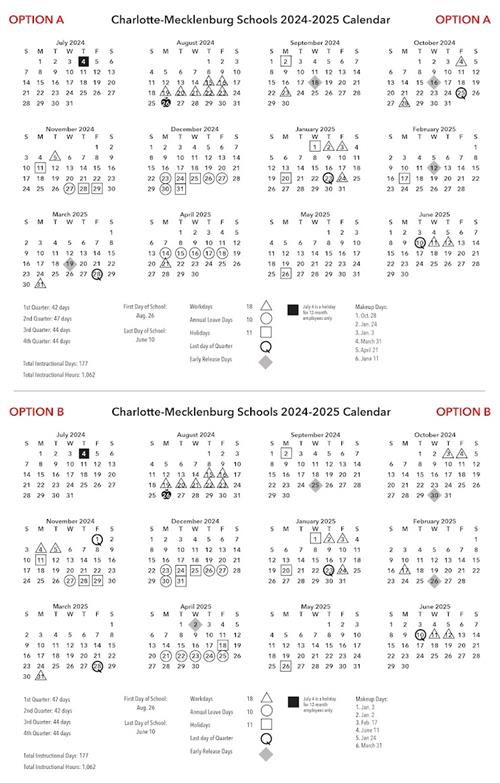 Two options for 2024-25 academic calendar